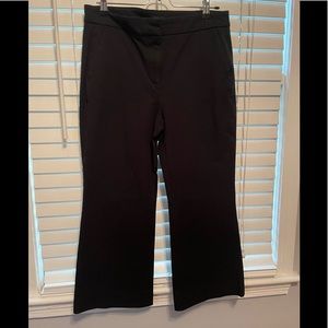 J Crew Black Flare Slacks